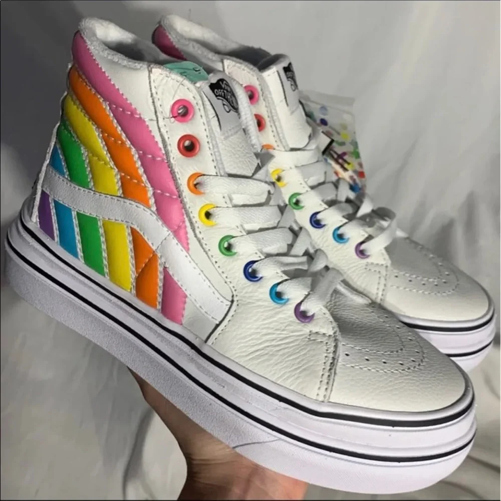 Vans Sk8 High Top Flour Shop Super Comfycush Platform Shoes RARE Limited Edition